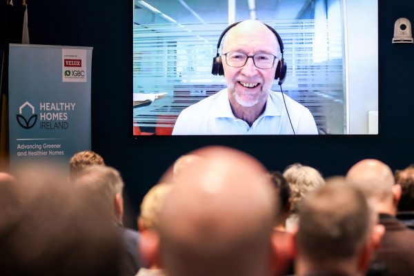 Dublin, 3rd December 2025 — Healthy Homes Ireland today brought together leading Irish and European experts in housing, public health, engineering, construction and the environment for its latest Forum at Europe House, Dublin. 

Pictured at the event are Susan Vickers, Chair of Healthy Homes Ireland, along with keynote contributors Ali Grehan, Dublin City Architect and Chair of the Irish Green Building Council, and John O’Connor, former Chair of the Housing Commission. As part of the event, Matthew Baldwin, Head of the European Commission’s Housing Task Force, and Eamon Ryan, former Minister for the Environment, Climate and Communications, presented remotely.

Healthy Homes Ireland is a partnership initiative of the Irish Green Building Council (IGBC) and VELUX, established in 2021 to raise awareness of the links between indoor environments, health, and housing quality in Ireland.

Today’s Forum builds on Healthy Homes Ireland's ongoing work to ensure that housing policy and industry practice in Ireland improve residents’ quality of life while meeting national and European sustainability goals.